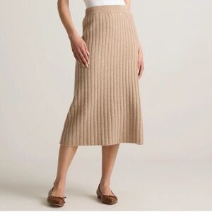 Quince Mongolian Cashmere midi skirt